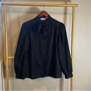 Vintage Pussycat Bow Blouse